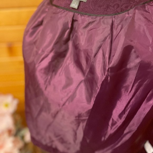 Apt 9 Cropped Jacket Size Large in plum. - Picture 6 of 7